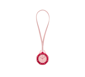 Relógio Swatch x Audemars Piguet Bioceramic Royal Pop 'Otto Rosso' Rosa / Vermelho com Pulseira – relógio de bolso no cordão, vista frontal