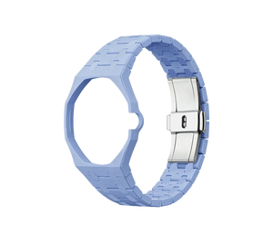 Pulseira Bioceramic para Relógio Swatch x Audemars Piguet Royal Pop – case octogonal com pulseira em bioceramic do 'Savonnette Lan Ba', sem o relógio