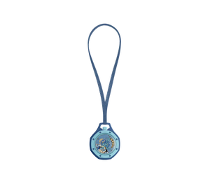 Relógio Swatch x Audemars Piguet Bioceramic Royal Pop 'Savonnette Lan Ba' Azul com Pulseira – relógio de bolso no cordão, vista traseira