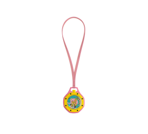 Relógio Swatch x Audemars Piguet Bioceramic Royal Pop 'Savonnette Otg Roz' Amarelo com Pulseira – relógio de bolso no cordão, vista traseira