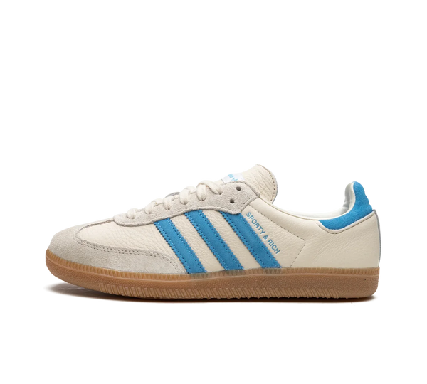 Tênis Adidas Samba OG x Sporty & Rich 'Cream Blue' Creme / Azul