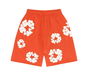 Shorts Denim Tears 'The Cotton Wreath Shorts Orange' Laranja – frente