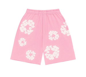 Shorts Denim Tears 'The Cotton Wreath Shorts Pink' Rosa – frente