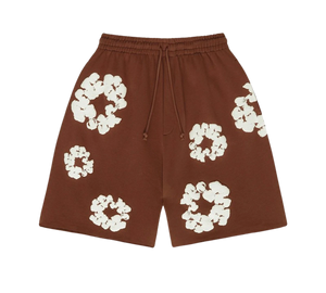Shorts Denim Tears 'The Cotton Wreath Shorts Brown' Marrom – frente