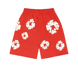Shorts Denim Tears 'The Cotton Wreath Shorts Red' Vermelho – costas