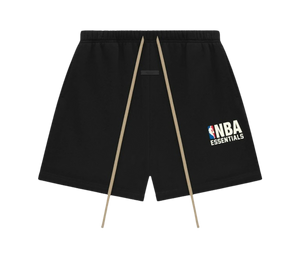 Shorts Fear of God Essentials 'NBA Sweatshorts Black' Preto – frente