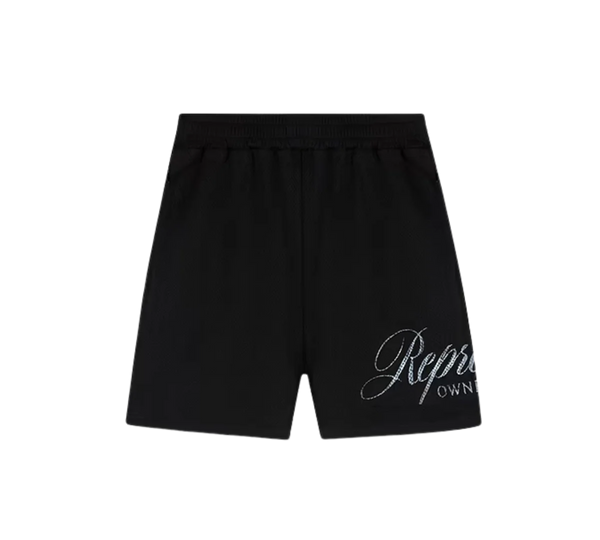 Shorts Represent 'Owners Club Script Mesh Black' Preto