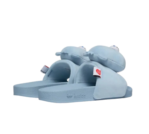 Slide Adidas Adilette x Ursinhos Carinhosos 'Care Bears Grumpy Bear' Azul – foto 3