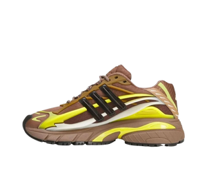 Tênis Adidas Adistar Jellyfish x Pharrell Williams 'Timber' Marrom / Amarelo – vista lateral