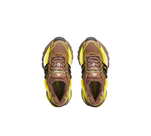Tênis Adidas Adistar Jellyfish x Pharrell Williams 'Timber' Marrom / Amarelo – vista superior