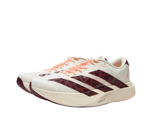 Tênis adidas Adizero Evo SL 'Off White Shadow Red' Bege / Vinho – vista 3/4 frontal