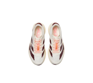Tênis adidas Adizero Evo SL 'Off White Shadow Red' Bege / Vinho – par, vista frontal