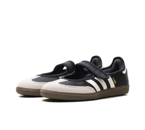 Tênis Adidas Samba Jane Feminino 'Core Black Off White' Preto / Branco – par, vista frontal