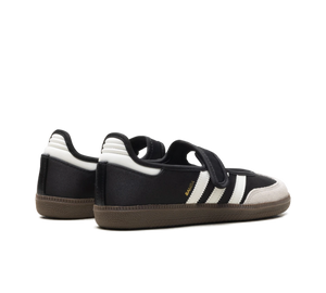 Tênis Adidas Samba Jane Feminino 'Core Black Off White' Preto / Branco – par, vista traseira