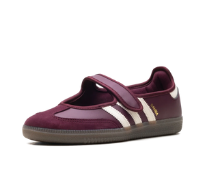 Tênis Adidas Samba Jane OG 'Maroon' Vinho – vista 3/4 frontal