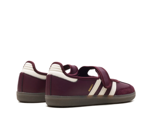 Tênis Adidas Samba Jane OG 'Maroon' Vinho – par de costas