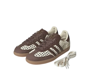 Tênis Adidas Samba OG 'Basketweave Cream White Earth Strata' Marrom – foto 2