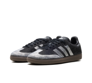Tênis Adidas Samba OG Feminino 'Rhinestone Black Silver' – par em perspectiva