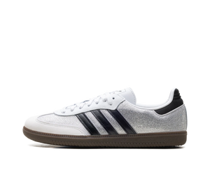 Tênis Adidas Samba OG Feminino 'Rhinestone Crystal White Silver' Branco / Prata – vista lateral