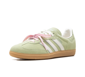 Tênis Adidas Samba OG x Molly-Mae 'Matcha' Verde – vista lateral