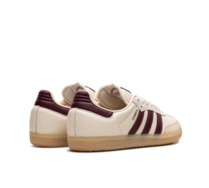 Tênis Adidas Samba OG 'Wonder White Shadow Red' Bege / Vinho – foto 4