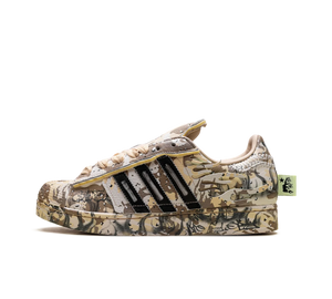 Tênis Adidas Superstar x Hellstar 'Desert Camo' Bege / Camuflado – vista lateral