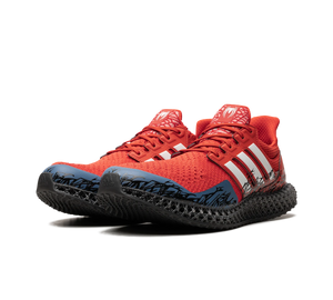 Tênis Adidas Ultra 4D x Marvel Masculino 'Spider-Man 2' Vermelho – vista frontal do par