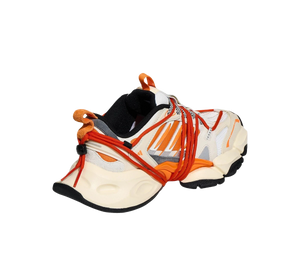 Tênis Adidas XLG Runner Deluxe 2.0 'Cream White Pure Orange' Bege / Laranja – vista traseira
