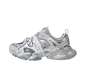 Tênis Adidas XLG Runner Deluxe 'Gray Silver Metallic' Cinza / Prata – vista lateral