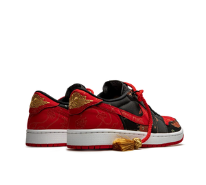 Tênis Nike Air Jordan 1 Low OG 'Chinese New Year' Vermelho / Preto – foto 4