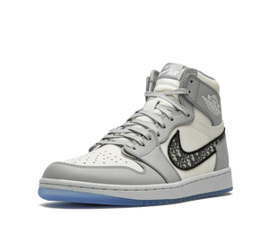 Tênis Nike Air Jordan 1 High x Dior 'Dior' Cinza / Branco – foto 2