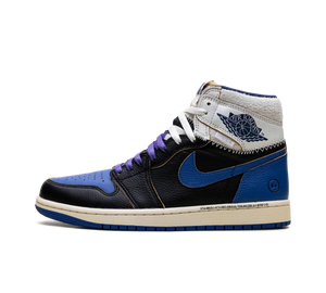 Tênis Nike Air Jordan 1 High x Fragment x Union 'LA Sport Royal' Azul / Preto