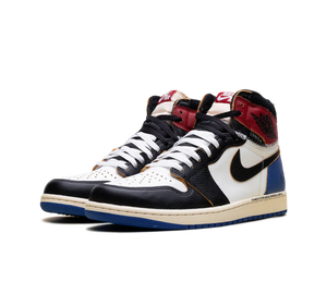 Tênis Nike Air Jordan 1 High x Fragment x Union 'LA Varsity Red Sport Royal' Preto / Vermelho – foto 3