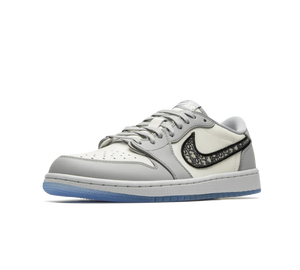 Tênis Nike Air Jordan 1 Low x Dior 'Dior' Cinza / Branco – foto 2