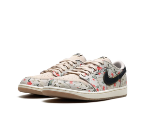 Tênis Nike Air Jordan 1 Low OG 'Rui Hachimura Oatmeal' Floral – foto 3