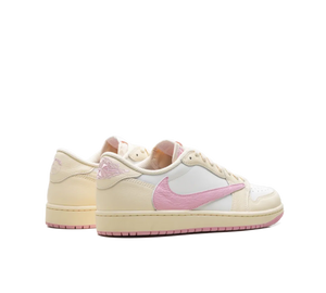 Tênis Nike Air Jordan 1 Low OG x Travis Scott Feminino 'Shy Pink' Rosa / Bege – foto 4