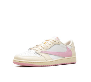 Tênis Nike Air Jordan 1 Low OG x Travis Scott Feminino 'Shy Pink' Rosa / Bege – foto 2