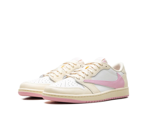 Tênis Nike Air Jordan 1 Low OG x Travis Scott Feminino 'Shy Pink' Rosa / Bege – foto 3