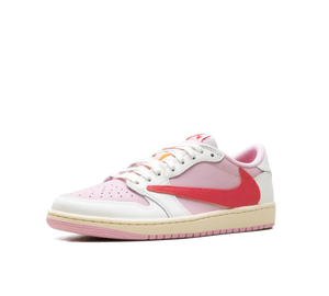 Tênis Nike Air Jordan 1 Low OG x Travis Scott Masculino 'Sail Tropical Pink' Rosa / Branco – foto 2