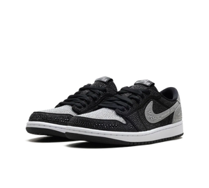 Tênis Nike Air Jordan 1 Low OG 'Swarovski Stealth' Cinza / Preto – foto 3