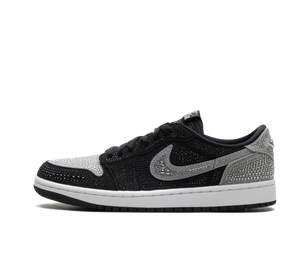 Tênis Nike Air Jordan 1 Low OG 'Swarovski Stealth' Cinza / Preto