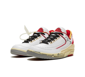 Tênis Nike Air Jordan 2 Low x Off-White 'Chicago' Branco / Vermelho – foto 3