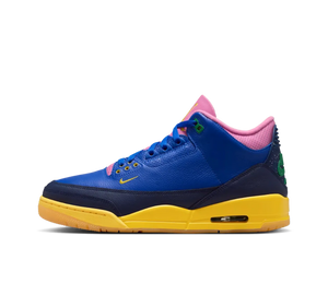 Tênis Nike Air Jordan 3 'Brazil' Azul / Amarelo