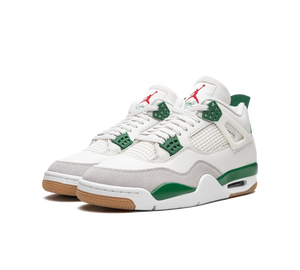 Tênis Nike Air Jordan 4 x Nike SB 'Pine Green' Branco / Verde – foto 3