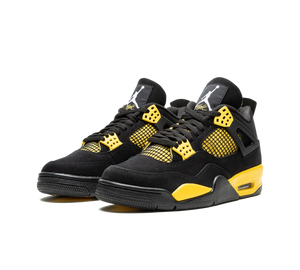 Tênis Nike Air Jordan 4 'Thunder' Preto / Amarelo – foto 3