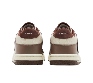 Tênis Amiri Skel Low Top Low 'Brown' Marrom – par de costas