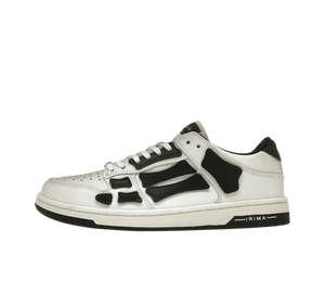 Tênis AMIRI Skel Top Low 'White Black' Branco / Preto – vista lateral