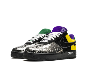 Tênis Nike Air Force 1 x Louis Vuitton 'By Virgil Abloh Black Metallic Silver' Colorido – foto 3