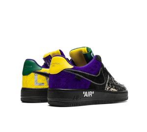 Tênis Nike Air Force 1 x Louis Vuitton 'By Virgil Abloh Black Metallic Silver' Colorido – foto 4