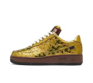 Tênis Nike Air Force 1 x Louis Vuitton 'By Virgil Abloh Metallic Gold' Dourado